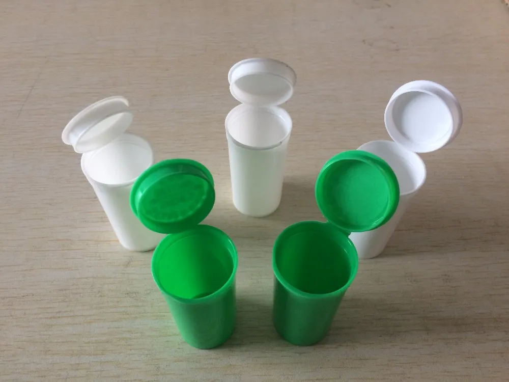 Pop Top Vials Hinged Medical Plastic Snap Cap Pill Bottles - Buy