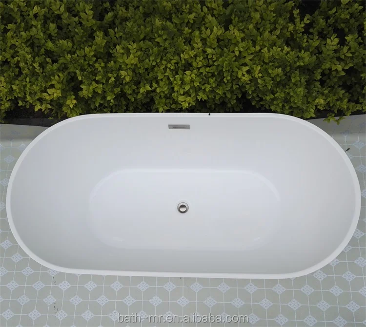 Freestanding Bathtub 100 Acrylic Bathtub High Glossy White With
