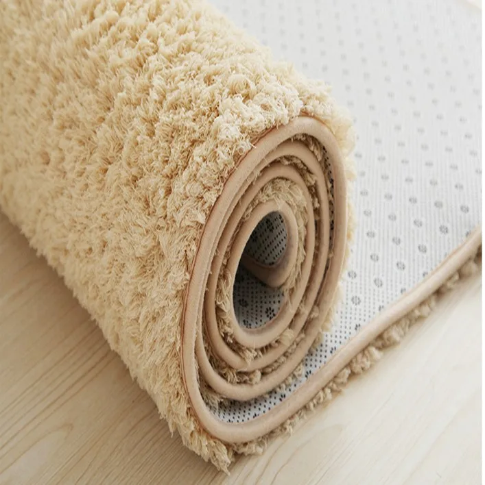 热卖舒适的超细纤维长桩家居装饰毛茸茸的地毯地毯