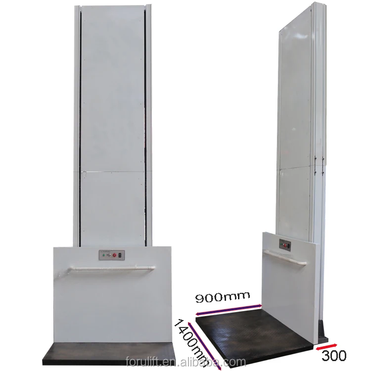 3m 1400mm X 900mm Hydraulic Vertical Outdoor Wheelchair Lift Platform