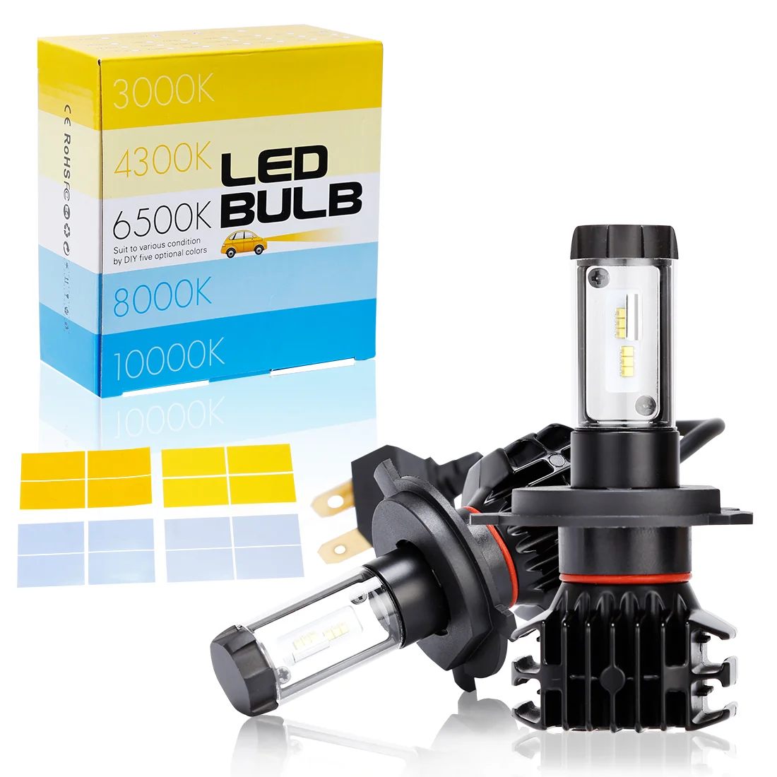 12v Auto Led Lighting System Wholesale 5 Colors 3000k 4500k 6000k 8000k