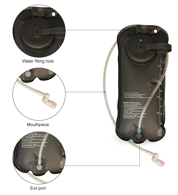 Wholesale Bpa Free Hot Water Bladder Type Custom Hydration Bladder