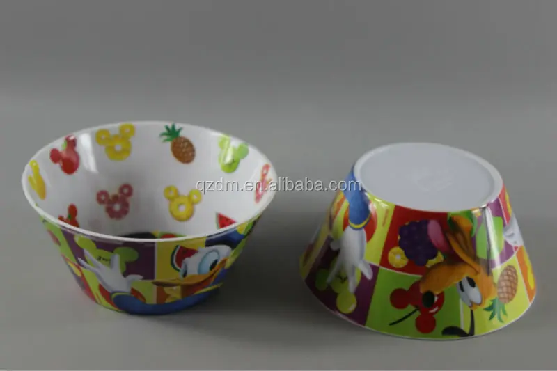 Double Side Print Melamine Kids Bowl