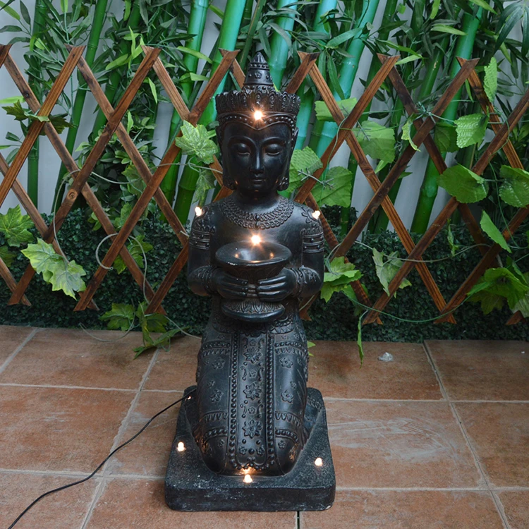 resin garden buddha