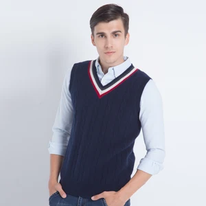 Constracted design Crew V-neck Men's Winter Sweater cashmere vest Constracted design Crew V-neck Men's Winter Sweater cashmere vest