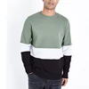 Men's Olive Colour Block Sweatshirts