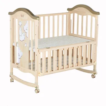 2018modern Design Royal Wooden Baby Swing Bed Crib Multifunctional Baby Cot Buy Baby Swing Crib Baby Bed Cirb Royal Baby Crib Bed Product On