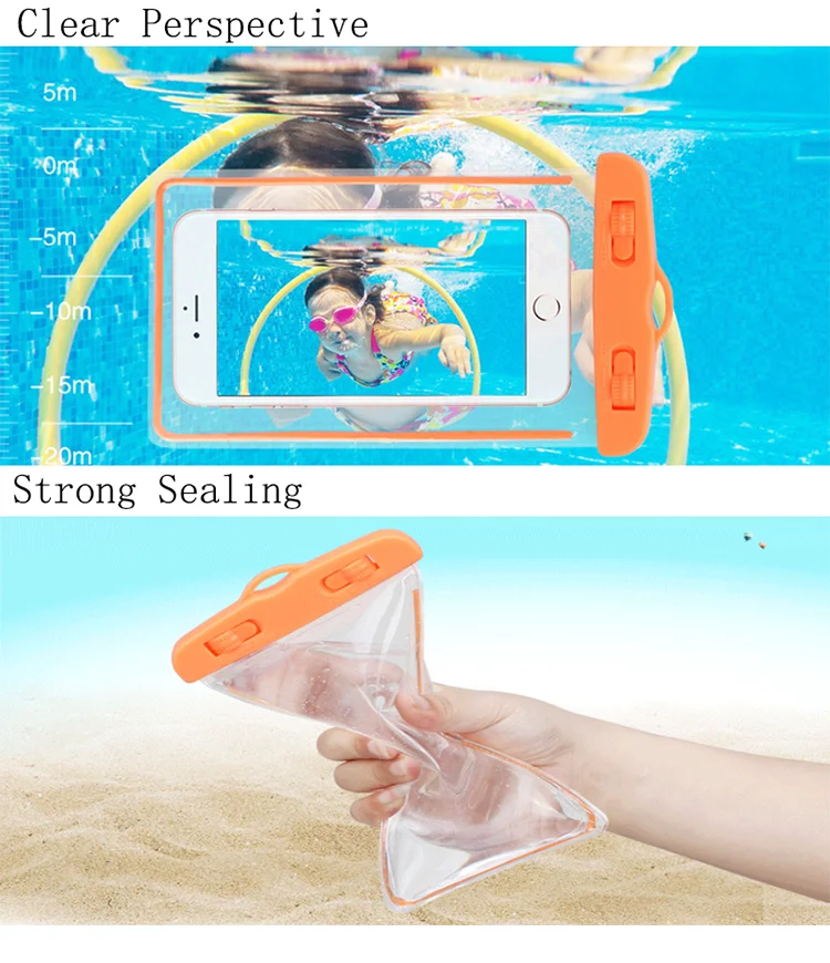 Popular Cheapest Swim Travel Waterproof Cell Phone Pouch Case For
