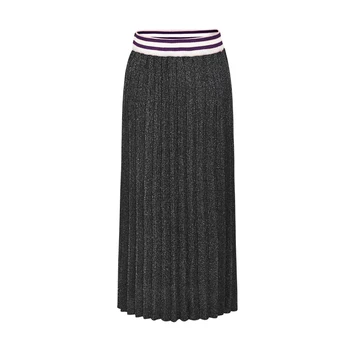 long black knit skirt