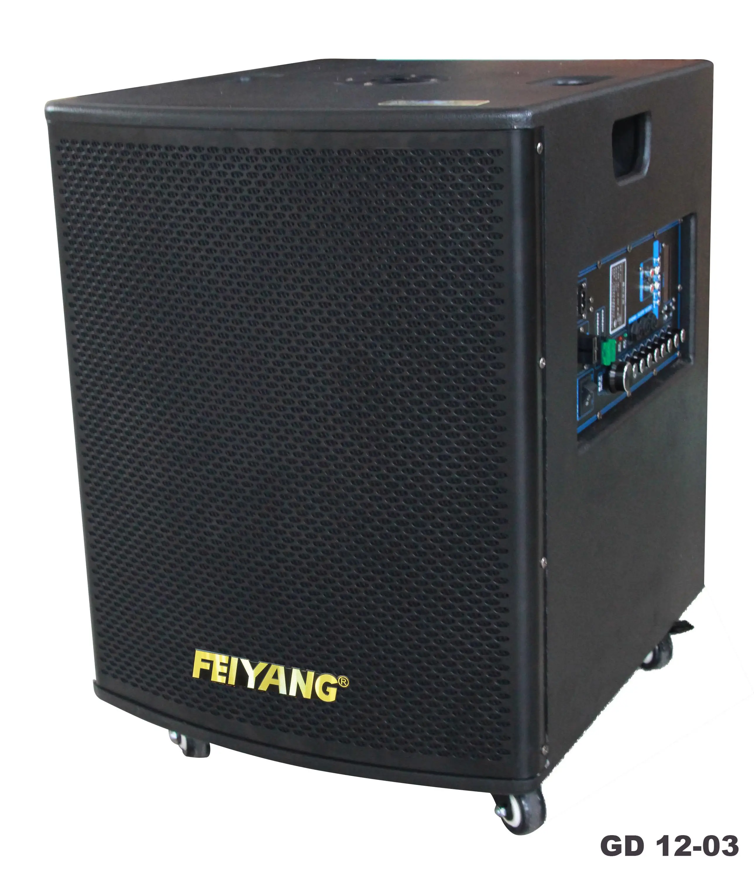 Temeisheng 12 Inch Rechargeable Battery Speaker Feiyang Outdoor Karaoke Loudspeaker Active Audio