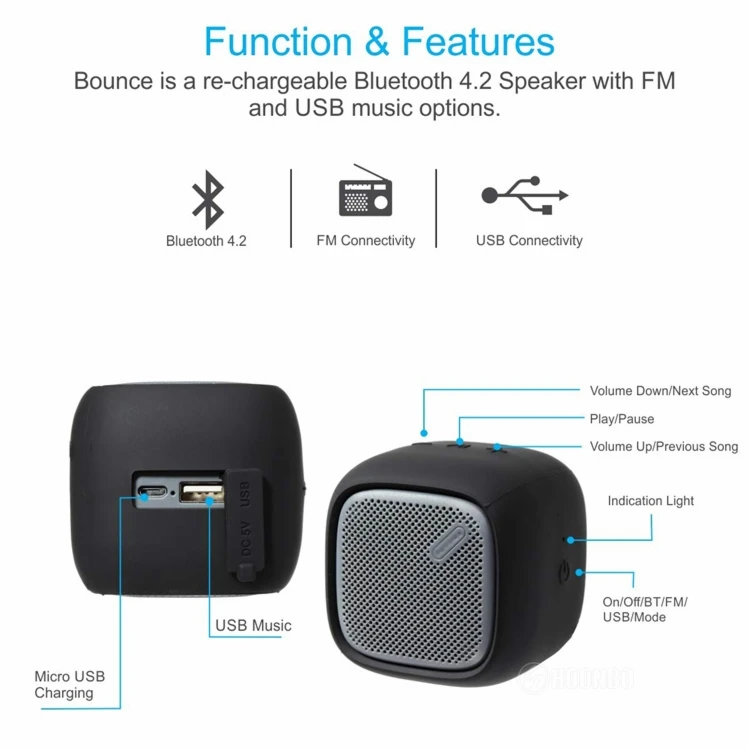 Wireless Colorful Silicon Cover Case Waterproof Bluetooth Speaker - ANKUX.COM