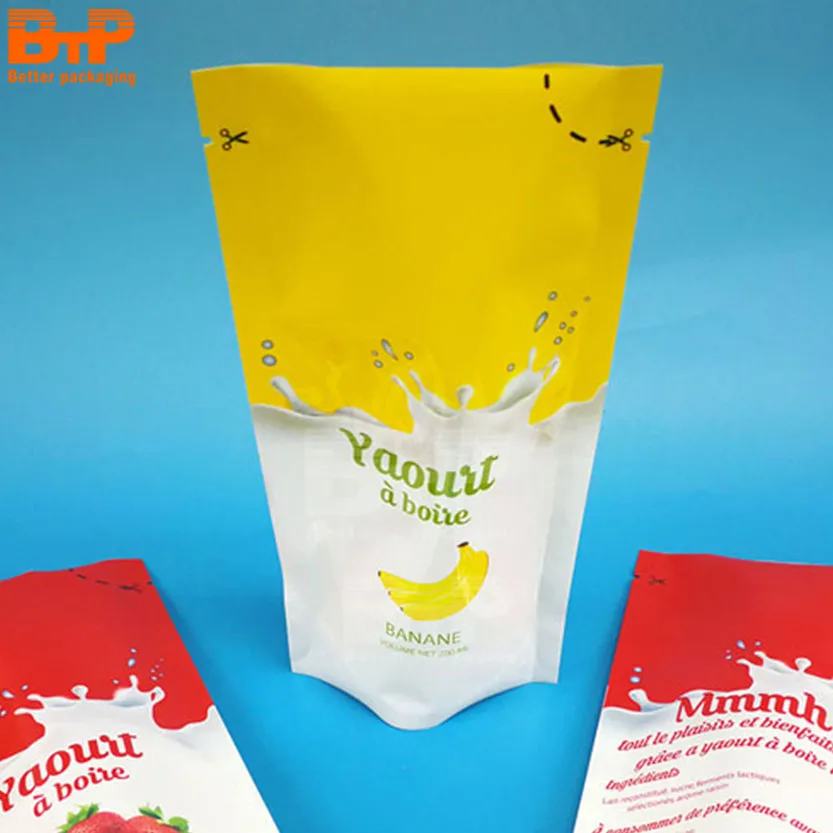Custom Printed Stand Up Plastic Juice Pouch Energy Gel Milk Drink Sachets Buy Drink Juice
