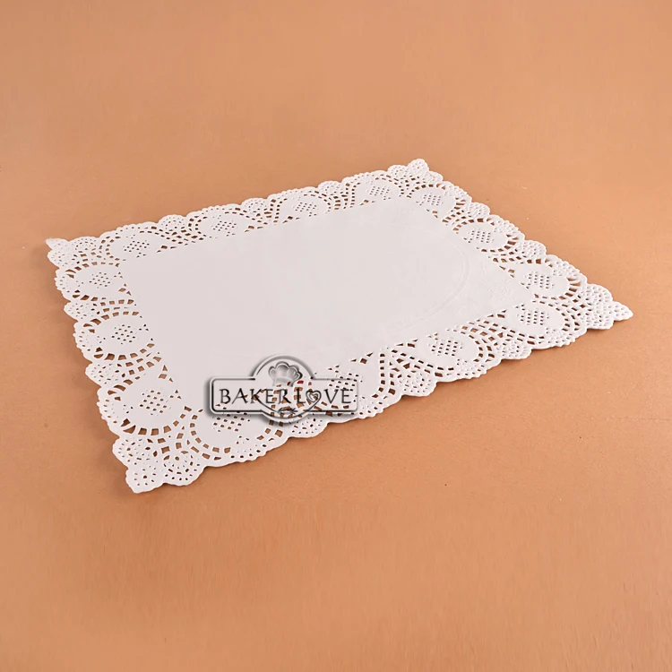 250piece /bag Rectangular Lace Paper Doilies For Party Food Tray Buy