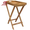 Factory Supply Hospotality Wooden Folding Standing Tray Table
