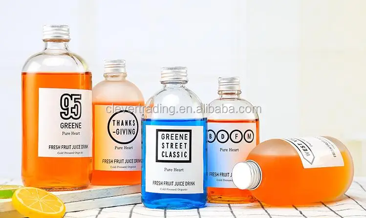 Rectangle 300Ml Drinking Glass Perfume Spray Bottle For Milk And Juice