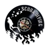Diving And Swimming Shape Preciser Vinyl Record Wall Clocks For Gifts