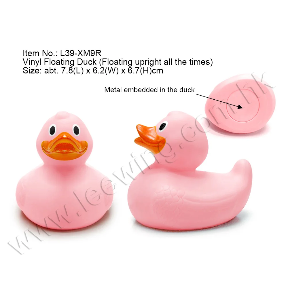 Pvc Pink Baby Weighted Floating Rubber Duck Bath Toy Medium Size Buy