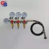 BA1043 hot selling three output first class co2 regulator with extending gas hose