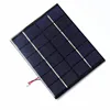 BUHESHUI Small Solar Panel 2W 6V 110*136MM Epoxy Solar Panels With Black/Red Wires+PH2 Terminal Polycrystalline 2Watt Solar Cell