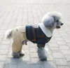 realization of original puppy coat with button dog apparel