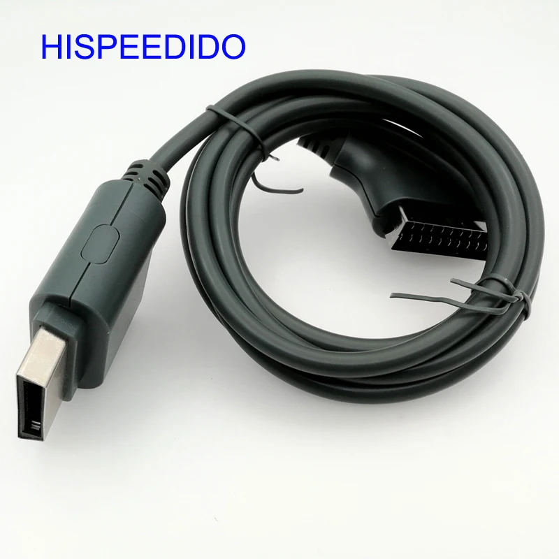 New 6ft 1.8m Rgb Scart Video Hd Tv Av Cable Cord Wire For Xbox 360