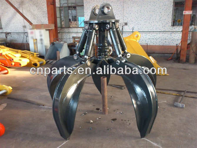 Excavator Attachments Hydraulic or Mechanical Excavator Grapple Metal / Wood / Log Grab