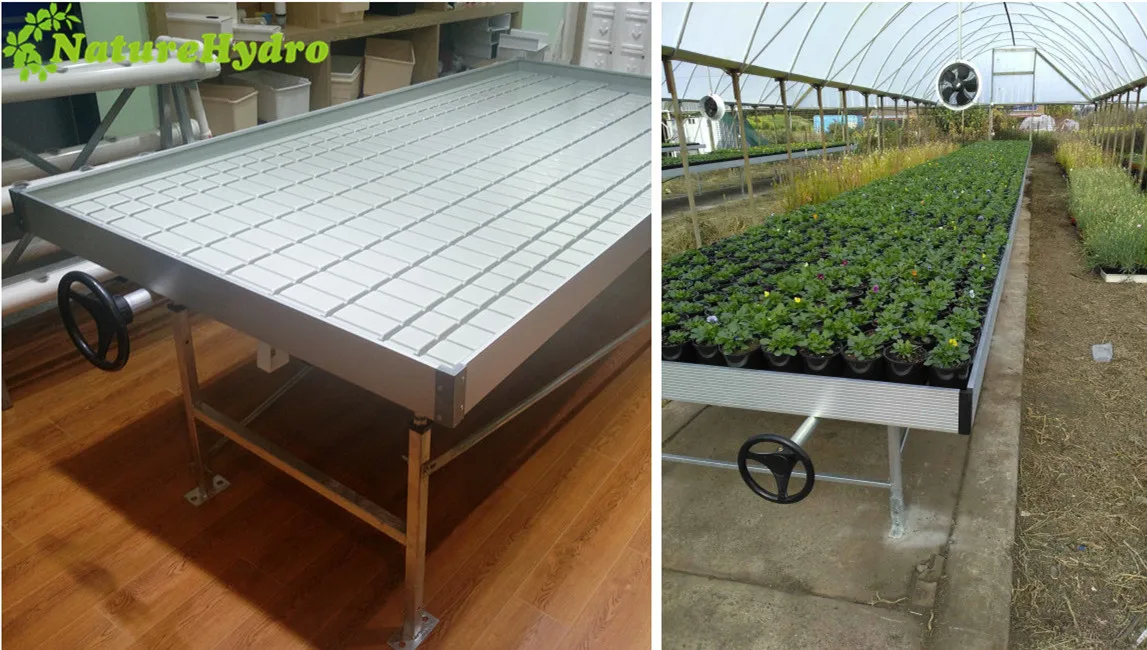 Hydroponic Growing Trays Flood And Drain Hydroponic System 4x8 Flood