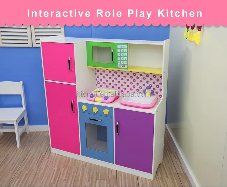 deluxe wooden play kitchen