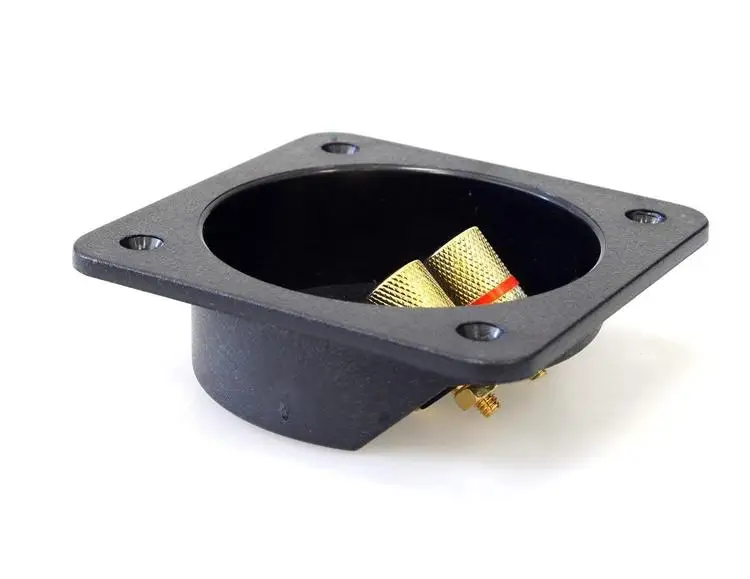 2 Way Speaker Boxterminal Cup Square Connector Copper Speaker Binding Post Screw Down Terminal