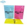 Stand up aluminum foil zipper pouch square packaging mylar ziplock bags