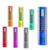 Popular Plastic transparent personal office desk 8 inches ruler 8 digital cell button cell electric scientific math calculator