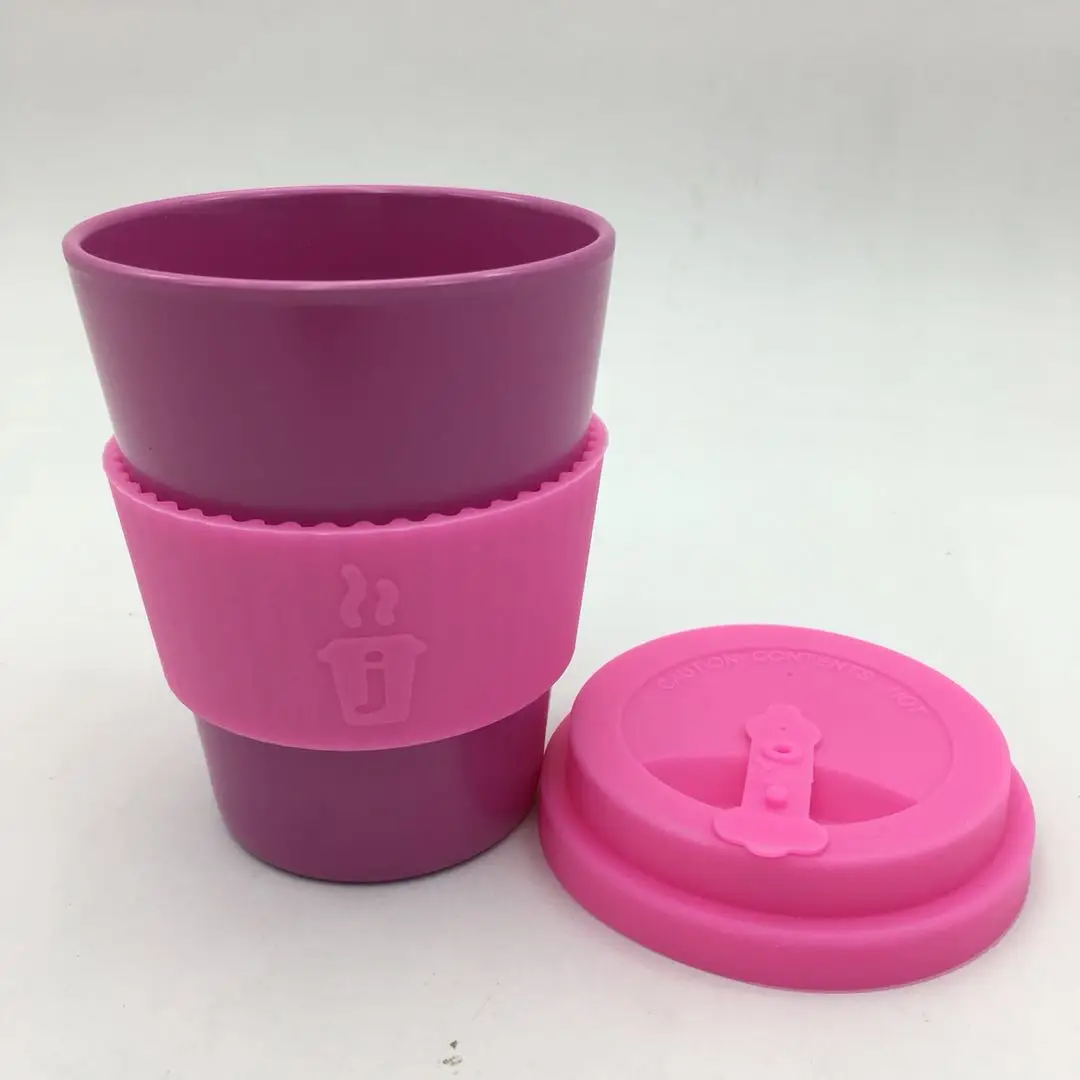 Vaso colorido / hecho/ de fibra de bamb/ú ǀ Vajilla sostenible de bamb/ú 3 pcs/ ligero resistente/ ǀ Taza/ para refrescos bambuswald/© Taza para beber 330 ml apto para lavavajillas