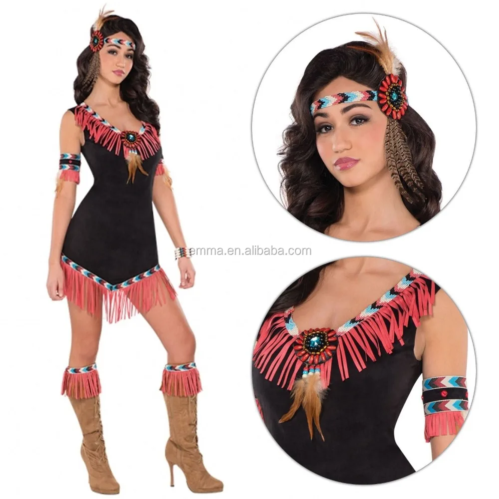 red indian costume