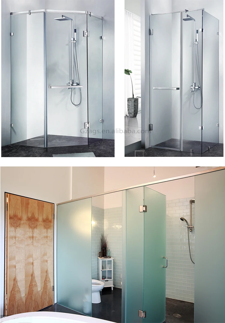 tempered glass bathroom door
