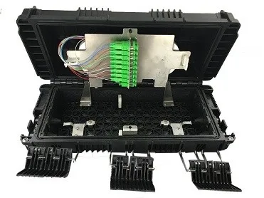 ftth 48 ports pc pp inline aerial underground fiber optic splice