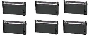 6 purple replacement TEC MA-1700 MA-1900 POS Cash Register printer ink ribbon cartridges compatible with Toshiba TEC MA-1040 MA1700 MA1900 Nylon printing supplies