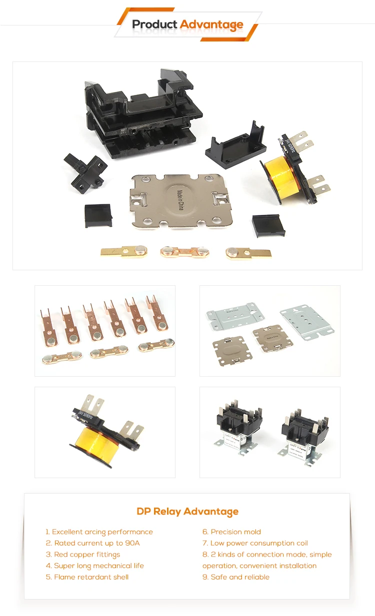 Free Sample 3V 5V 12V 16V 24V 48V 220V 230V 5A 7A 10A 16A 20A 30A 50A 80A 100A Air Conditioning Electric Auto AC Relay !