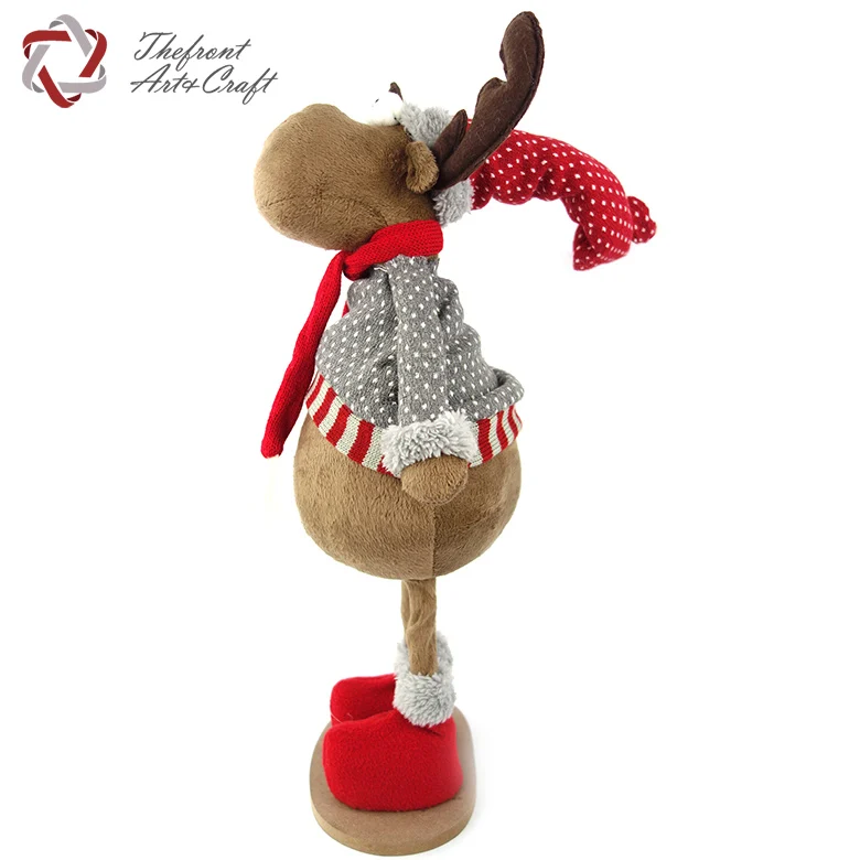 Gray Dot Clothing Red Hat Toys Doll Standing Christmas Ornaments ...
