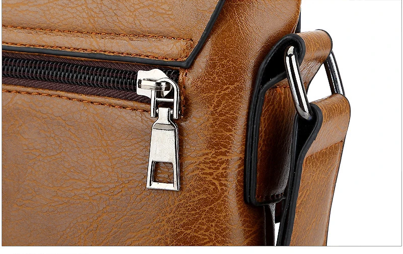 TRIPAMN Fashion Men's Messenger Bags PU Leather Business Casual Cheap Sling Cross-body Shoulder Bags
