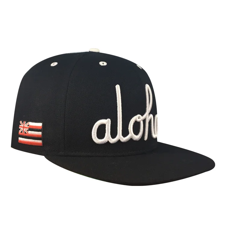 Wholesale High Quality 6 Panel Snapback Hats Custom 3d Embroidery