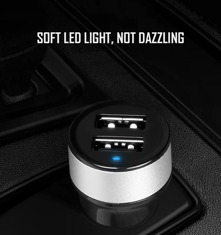 Ibd 5v 2.4a Universal 2 Port Car Charger Input 12v 24v Car Charger Led