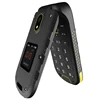 2.4 inch 1.44 inch Dual Screen SOS Function Rugged 3G Folding Mobile Phone