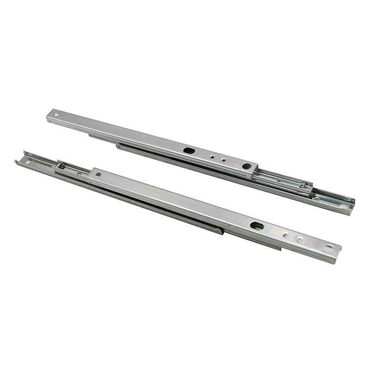 Single Extension Ball Bearing Drawer Slides 17mm Linear Guide Rail