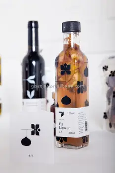 250ml Decal Square Glass Olive Oil Bottle With Plastic Cap Buy