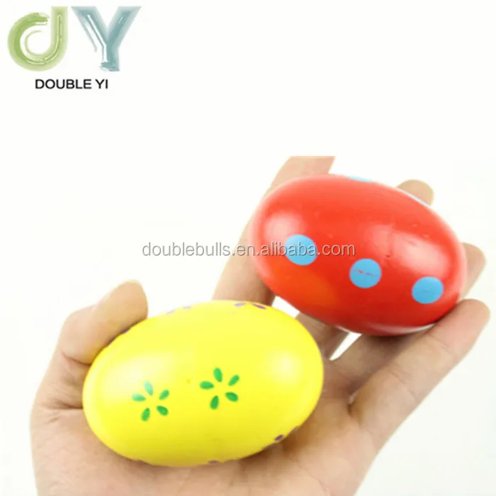 Size L Wooden Egg Rattles Toys Children Gift N3 