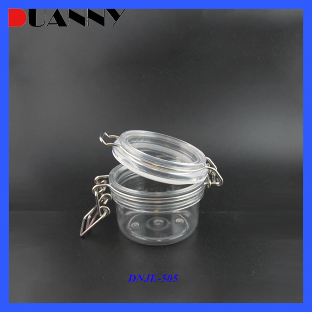 120ml 150ml 200ml 350ml Round Kilner Push Top Pet Storage Jar,Plastic