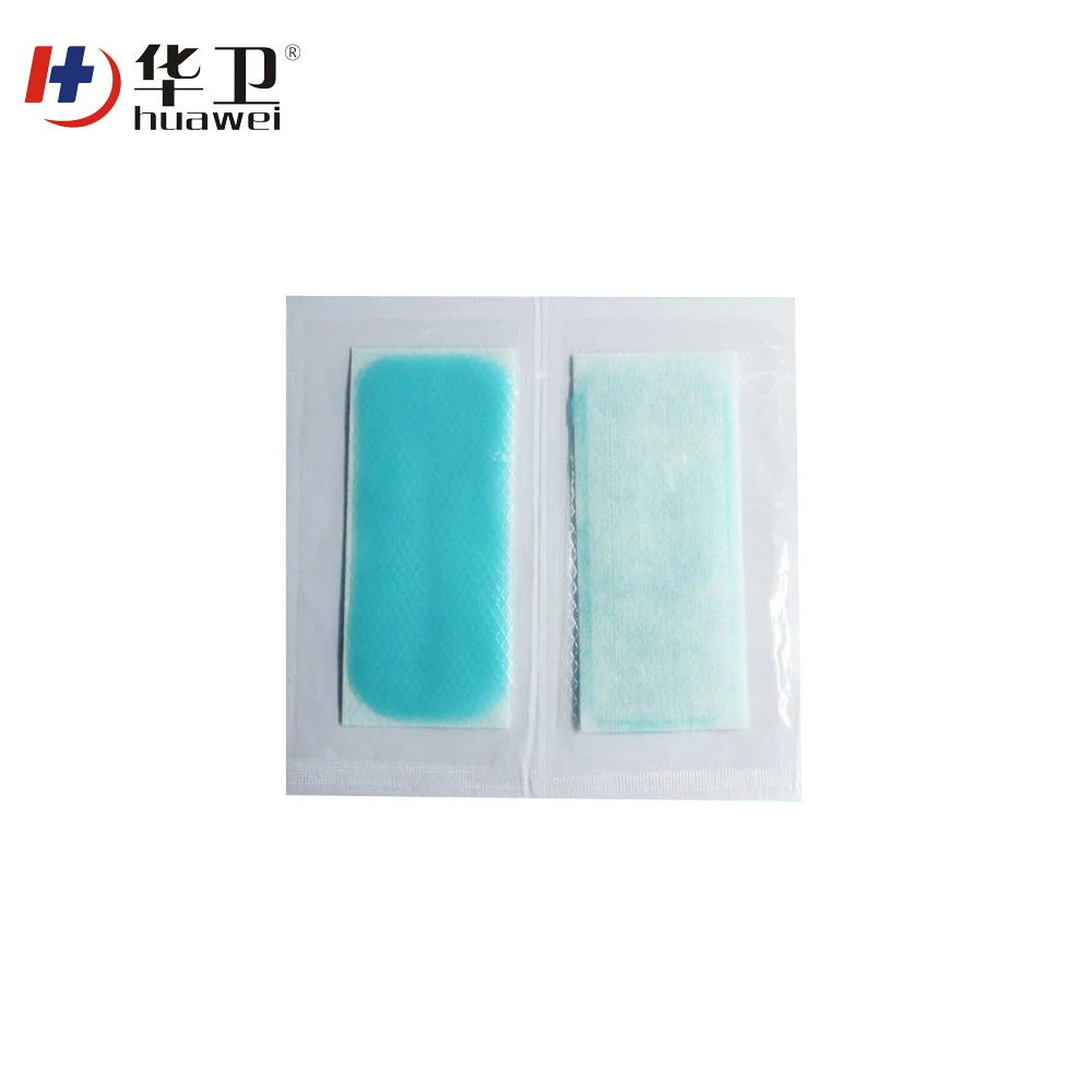 colorful imprinted cooling hydro gel fever patch plaster