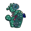 Traditional embroidery lily plants flowers iron sew on patches embroidered custom badges
