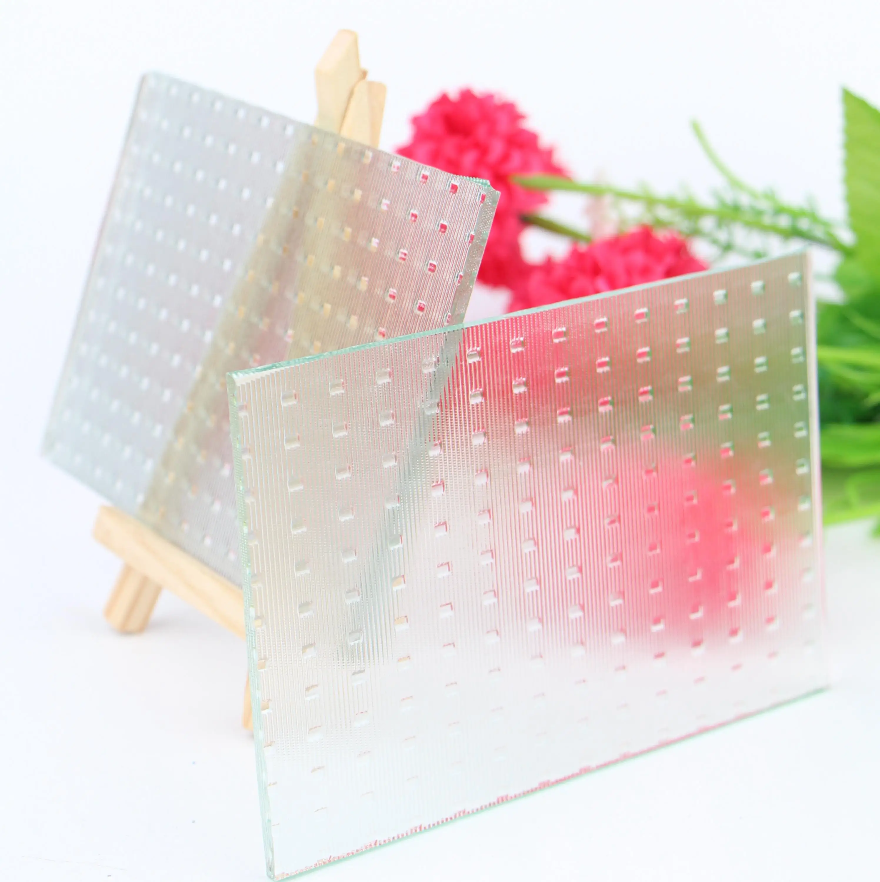 Top Quality 3mm 4mm 5mm Clear Nashiji Patterned Glass
