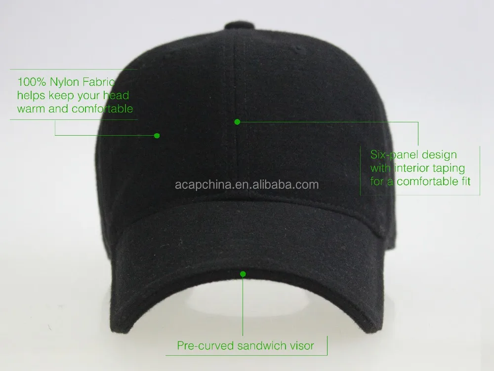 Men Style Classic Black Baseball Hat Golf Cap No Logo Buy Baseball